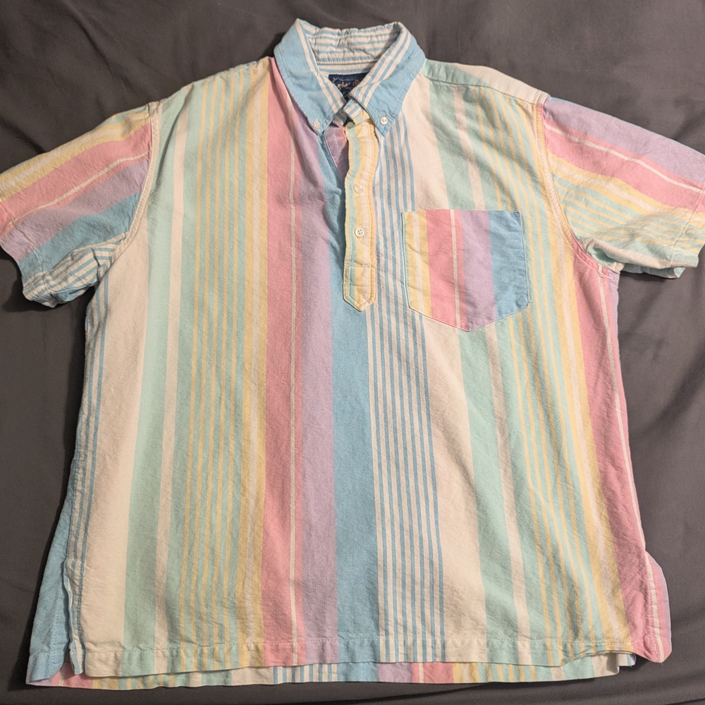 Colorful Striped Men's Shirt